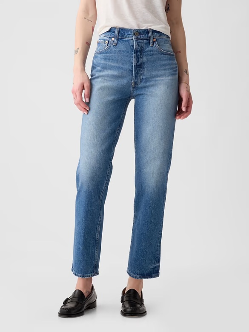 GAP Cheeky Straight High Rise Jeans